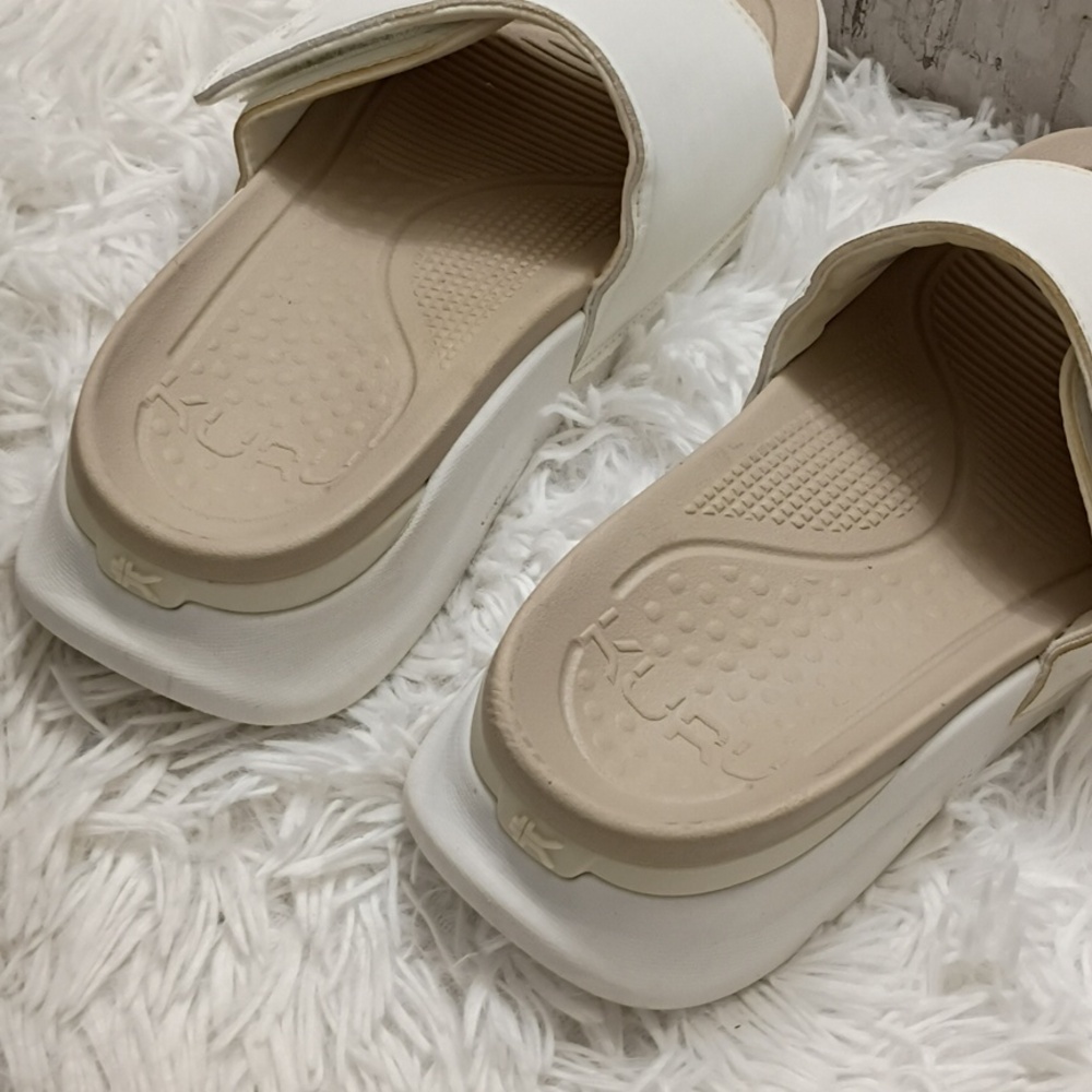 KURU Moment Cream Arch supportive premium recovery slide Sandals Arch Support - Picture 16 of 16